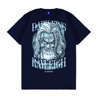 เสื้อยืดแขนสั้นเสื้อยืด พิมพ์ลายอนิเมะ One Piece SILVERS RAYLEIGHS-5XL