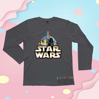 เสื้อยืดแขนยาว พิมพ์ลาย Starwars สําหรับเด็ก