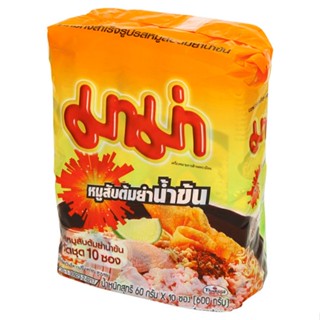 มาม่าบะหมี่หมูสับต้มยำน้ำข้น TOMYUM 60ก.แพ็ค10MAMA CREAMYMINCED PORK 60G.x10