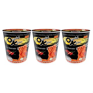 มาม่าคัพออเรียนทัลรสฮอตโคเรียน80ก 3MAMA  แพ็คOK CUP HOTKOREAN80G.PACK3