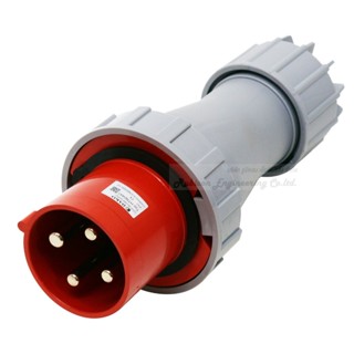 "DAKO PLUG" HTN 0441 ปลั๊กตัวผู้กลางทางกันน้ำ (3P+E) 125A 400V 6H IP67