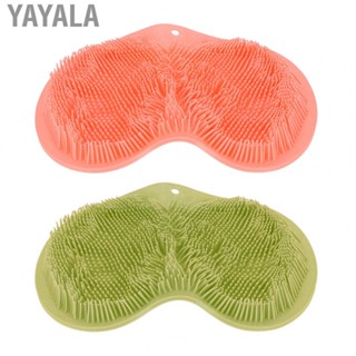 Yayala Bath Foot Scrubber Mat Soft Massage Skid Resistance Silicone Shower Massager for Men Beauty Salon