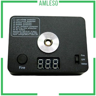 [Amleso] เครื่องทดสอบความต้านทานโอห์ม ชาร์จ USB ความแม่นยําสูง ขนาดเล็ก สําหรับซ่อมแซม DIY