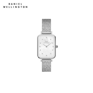 Daniel Wellington นาฬิกา Quadro Lumine Pressed Piano สีเงิน