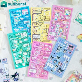 สติกเกอร์ ลายการ์ตูน Sanrio กันน้ํา สําหรับตกแต่งสมุดภาพ การ์ด DIY