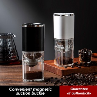 KATELV Portable Transparent Coffee Machine Electronic Coffee Bean Grinder USB Charging