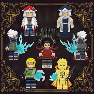 ของเล่นบล็อกตัวต่อ รูปภาพยนตร์ Namikaze Minato Kakashi Senju Hashirama เพื่อการเรียนรู้ สําหรับเด็ก