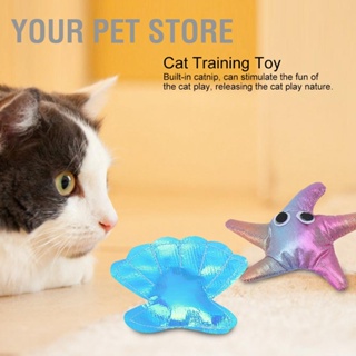 Your Pet Store ของเล่นตุ๊กตาปลาดาวน่ารัก 4 ชิ้น สําหรับฝึกสัตว์เลี้ยง แมว