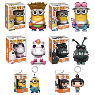 Funko Pop Despicable Minions Tourist Jerry Dave Unicorn Fluffy Kyle Agnes Brinquedos Action Figure Collection Toys