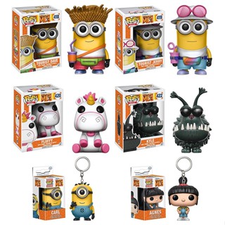 Funko Pop Despicable Minions Tourist Jerry Dave Unicorn Fluffy Kyle Agnes Brinquedos Action Figure Collection Toys