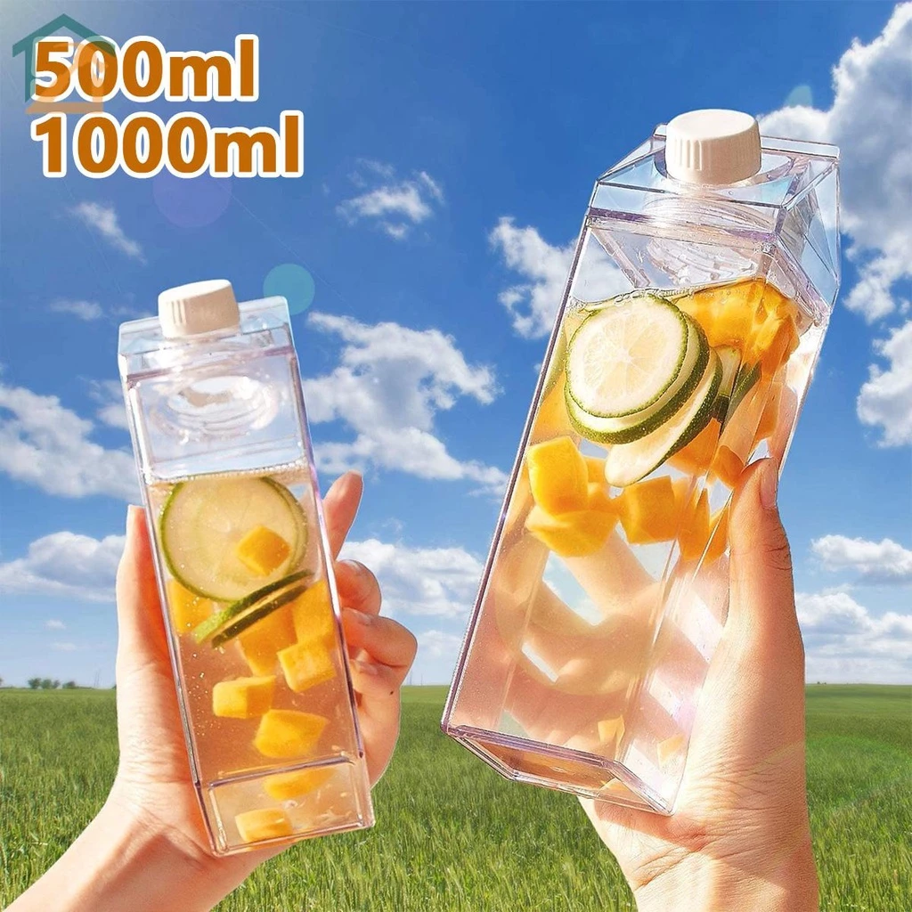 ขวดนมใส 500 มล / 1000 มล พร้อมจุกปิด thumbnail 3