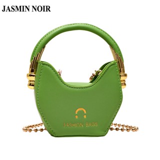 Jasmin NOIR กระเป๋าถือ กระเป๋าสะพายไหล่ ลายหนังจระเข้ พร้อมสายสะพาย สําหรับผู้หญิง