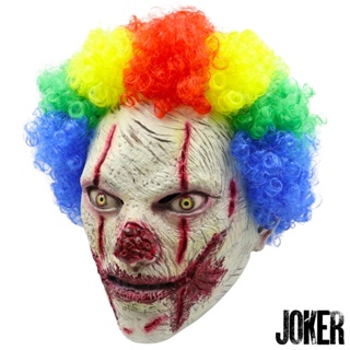 Mask หน้ากาก Joker โจ๊กเกอร์ ตัวตลก Devil Clown ปีศาจ หน้ากากตัวตลก สุดฮา Party Fancy Cosplay แฟนซี ป่วนงานปาร์ตี้