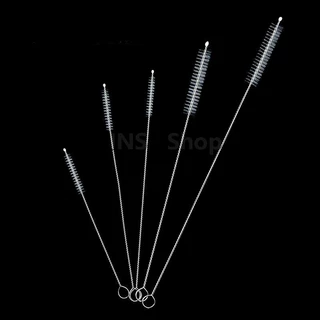แปรงล้างหลอดดูด จุกนม ขนไนล่อน ไม่ทำให้เป็นรอย Stainless steel soft straw straw brush