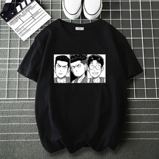 Hot selling comfort cotton SLAM DUNK Black white Anime Funny for Casual Loose Cartoon Harajuku s Mens T-Shirts PLo_09