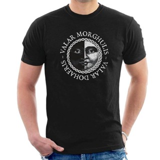 เสื้อยืดคอกลมเสื้อยืด พิมพ์ลาย Valar Morghulis Game of Thrones Stark Dragon Tv Series แฟชั่นสําหรับผู้ชาย 2022 2022_08