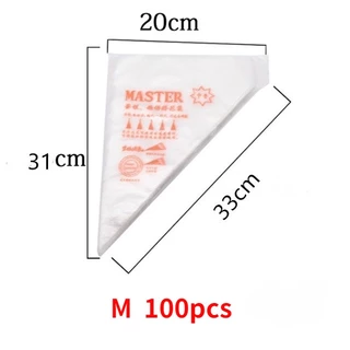 [ถูกมาก!] ส่งไว100ใบ/แพค ถุงบีบครีม Master เนื้อดีบีบวิปครีม