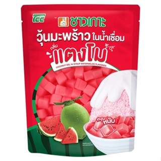 ชาวเกาะวุ้นมะพร้าวน้ำเชื่อมกลิ่นแตงโม1กกCHAOKOH SYRUP COCONUT GELWATERMELON 1KG