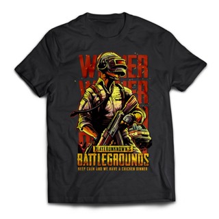 [สินค้าพร้อมจําหน่าย XS-8XL] Baju เกม PUBG แขนสั้นเสื้อยืดกราฟิกลําลอง - Gildan พรีเมี่ยมผ้าฝ้า ^[l_01