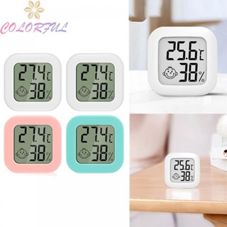 【COLORFUL】Thermo-hygrometer Hygrometer Large Display Mini Thermometer Outdoor Thermometer