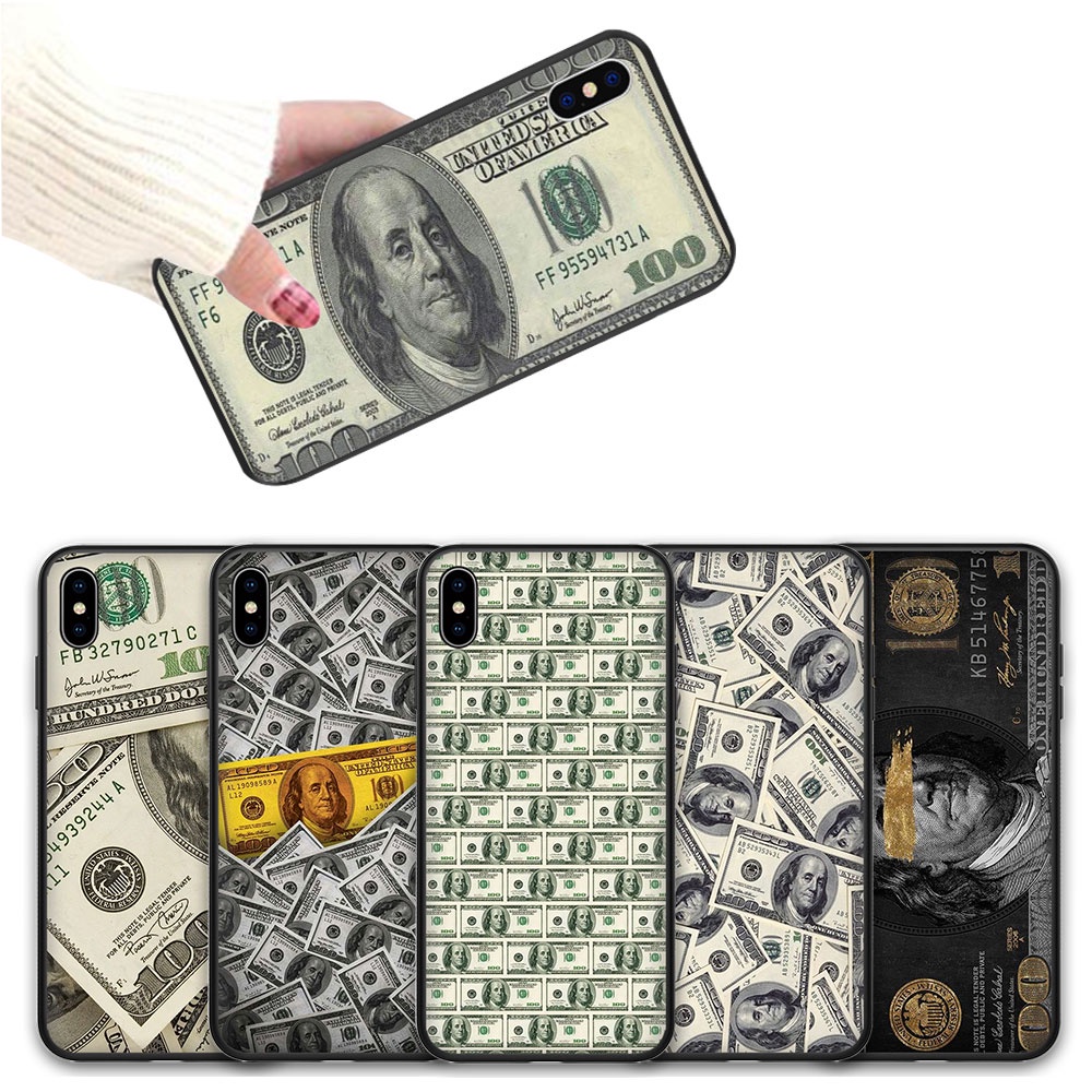 IPhone 13 Mini 13 Pro Max 14 Pro Max 14 Plus (2) JJ68 Money USD Phone Casing Soft Case