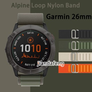 สายนาฬิกาข้อมือ ไนล่อน โพลีเอสเตอร์ สําหรับ Garmin Fenix 6x Pro