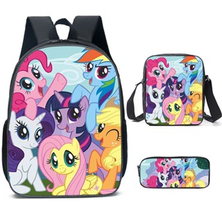 กระเป๋าเป้สะพายหลัง ลาย My Little Pony สําหรับนักเรียน