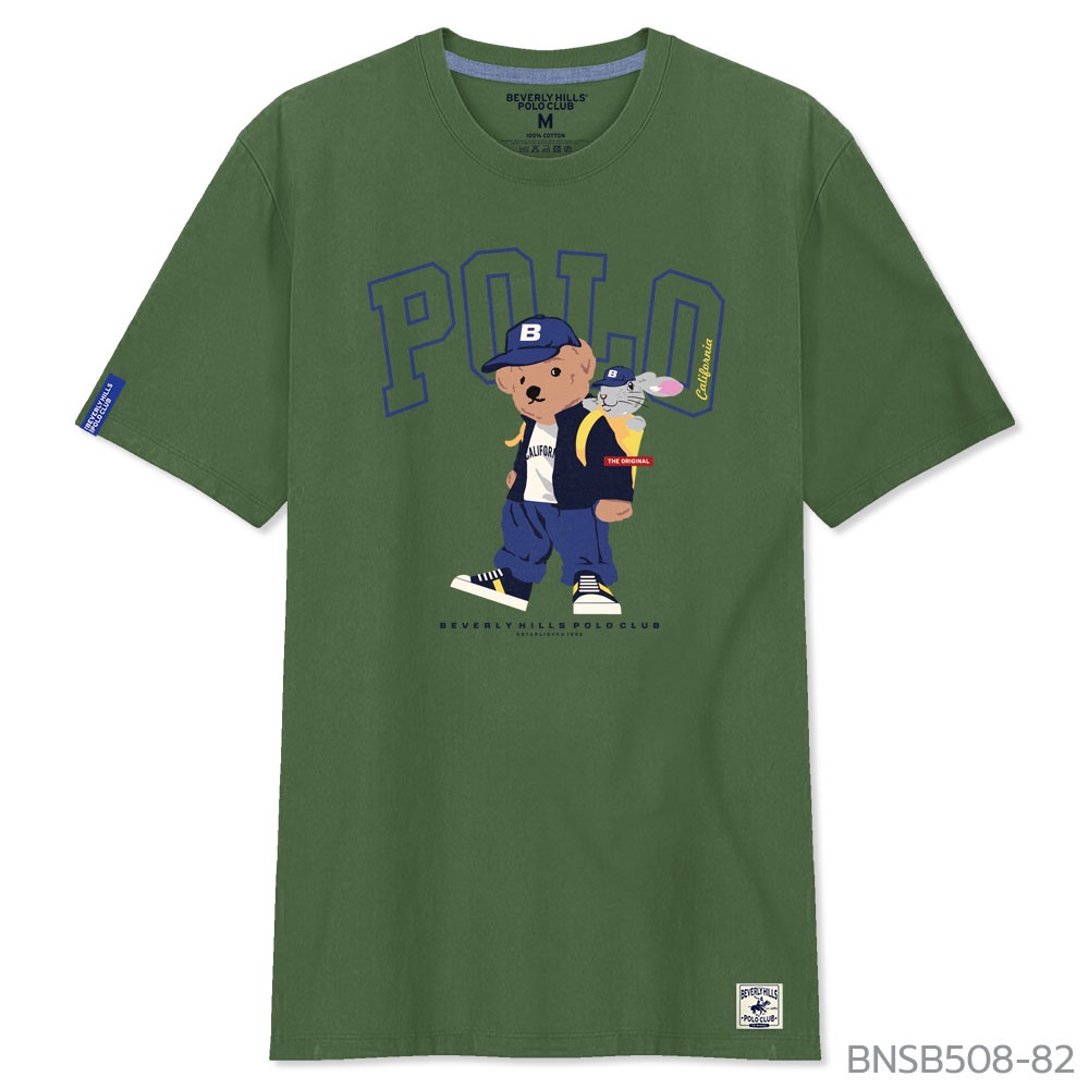 เสื้อยืดแขนสั้น พิมพ์ลาย Beverly Hills Polo Club Buddy Bear BNSB508
