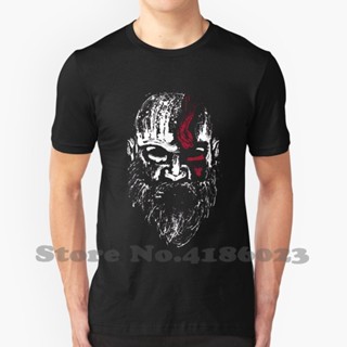 Cotton T-Shirt The Warrior Of Gods ( White ) Fashion Vintage Tshirt T Shirts Splatter God Of War Logo Ink Psx Plays_02