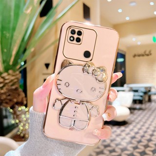 เคสโทรศัพท์มือถือ กันกระแทก ลายแมว KT พร้อมที่ตั้งวาง แฟชั่น สําหรับ Xiaomi Redmi 10A 10 A1 10C 9 9A 9T 9C