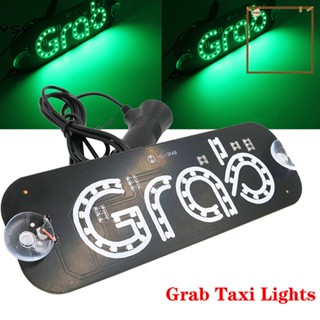 [COD]➤Mjjc หลอดไฟ LED 12V GRAB Taxi UBER LIBER LYFT สําหรับติดป้ายโฆษณา