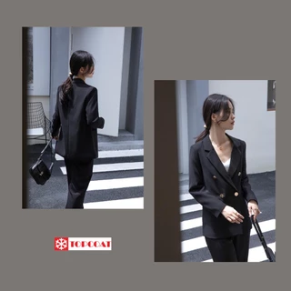 เบลเซอร์หญิง สูทผู้หญิง (Blazer01) 4 กระดุมทอง สี : ขาว ขาวงาช้าง ครีมอ่อน ครีม ฟ้า น้ำเงิน ม่วง เขียว ดำ เทา