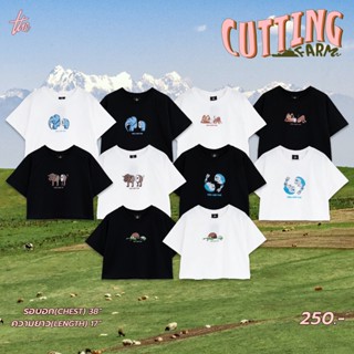 Urthe - เสื้อยืด แขนสั้น สกรีนลาย รุ่น CUTTING FARM CROP_04