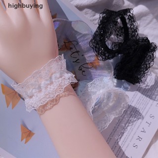[highbuying] ใหม่ พร้อมส่ง ปลอกแขน แต่งลูกไม้ปลอม ถอดออกได้ สไตล์โกธิคพังก์ โลลิต้า 1 คู่