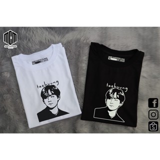  ใหม่เอี่ยมเสื้อยืด TAEHYUNG V BTS STENCIL T SHIRT | modclothingmnlเสื้อยืด