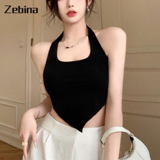 Zebina เสื้อครอปแฟชั่นเซ็กซี่สำหรับผู้หญิง