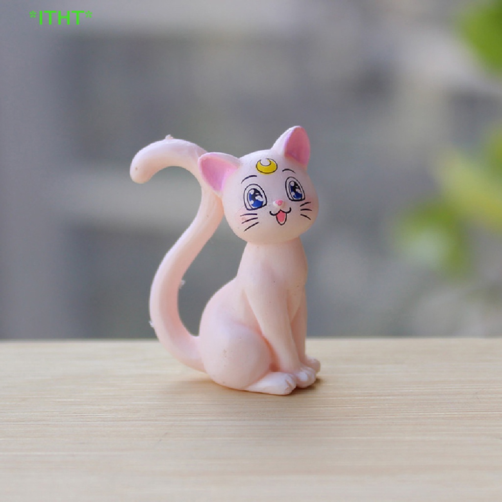 Itht> ใหม่ ตุ๊กตาแมว PVC น่ารัก สําหรับตกแต่งสวน