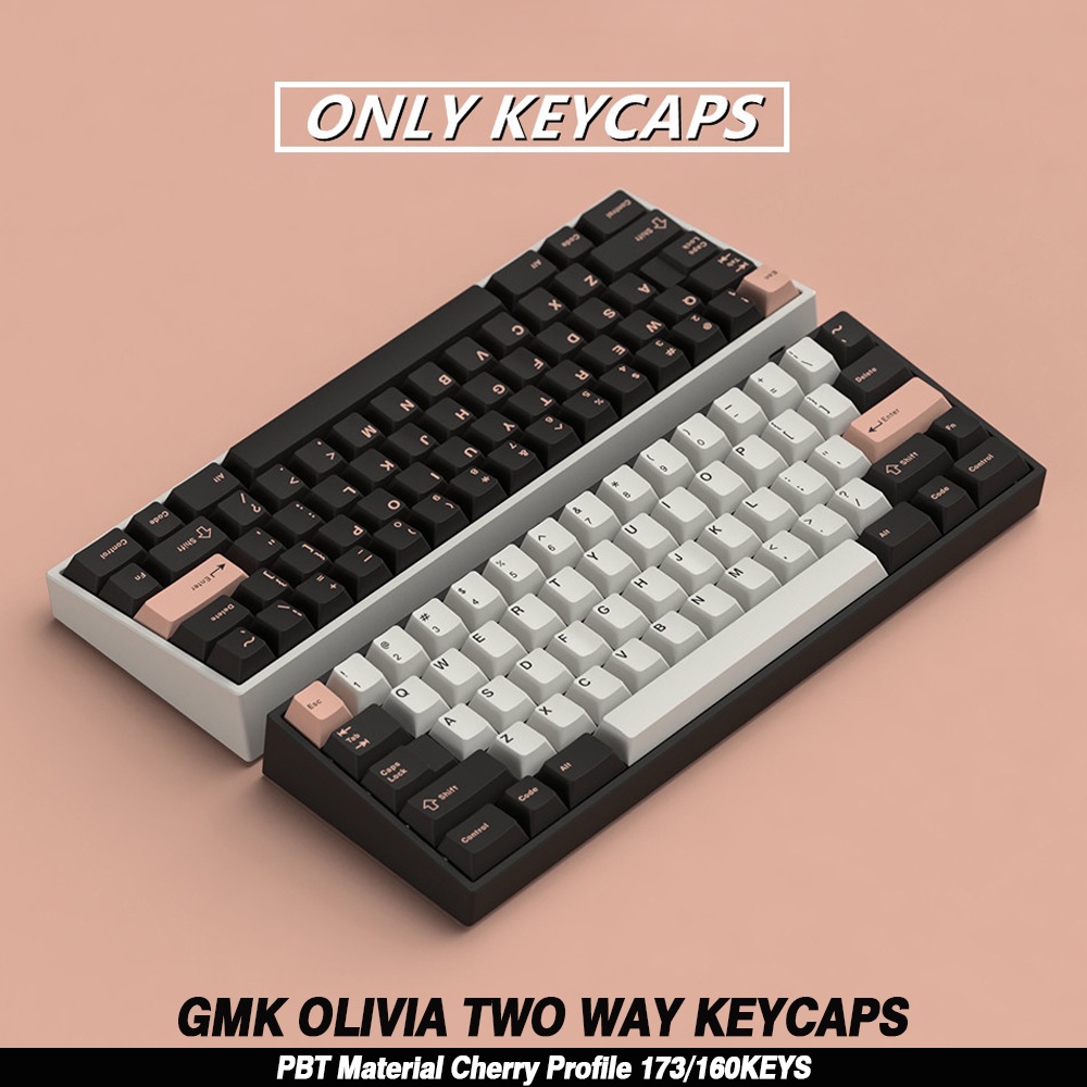 Gmk Olivia ชุดปุ่มกดคีย์บอร์ด 173 คีย์ PBT 60 70 80 108 คีย์