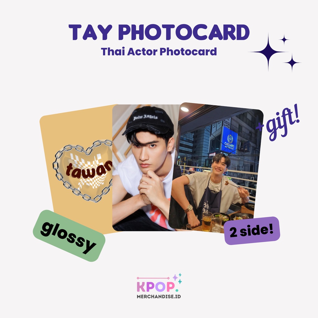 TAY TAWAN PHOTOCARD COLOR นักแสดงไทย