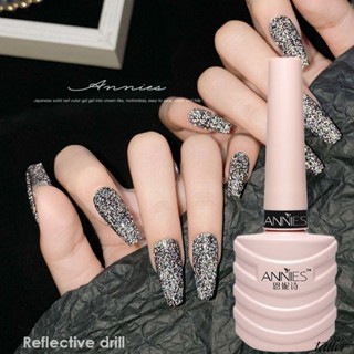 ✧ Ready Stcok Ennis 8สี Broken Diamond Nail Polish Glue กระพริบสะท้อนแสงพราวสดใสกึ่งถาวรแช่ Uv Led Vanish เล็บเจลเล็บสูง