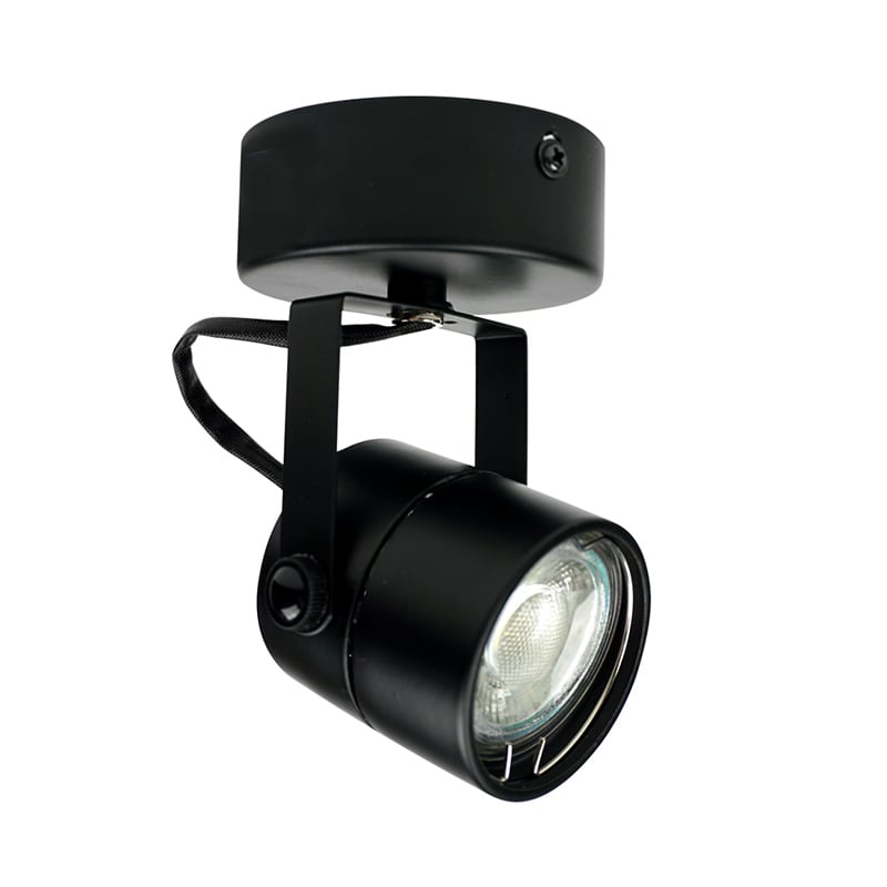 โคมแทรคไลท์ติดผนัง GU5.3 LED 7 วัตต์ Warm White BEC รุ่น Galactic-O7W/30K/B ขนาด 8x8x12 ซม. สีดำ