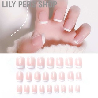 [คลังสินค้าใส]Lily PERS Shop เล็บปลอม Diy สําหรับตกแต่งเล็บ 24 ชิ้น