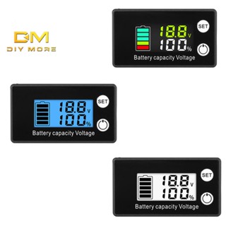 Diymore 6133B, โวลต์มิเตอร์ LCD กันน้ํา DC7V-68V โวลต์มิเตอร์ดิจิตอล แบบสองสาย, จอแสดงผลพลังงานแบตเตอรี่ กันน้ํา แบบเต็มตัว