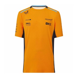 ใหม่ เสื้อยืดแขนสั้น แบบแห้งเร็ว สําหรับเด็กผู้ชาย 2023 F1