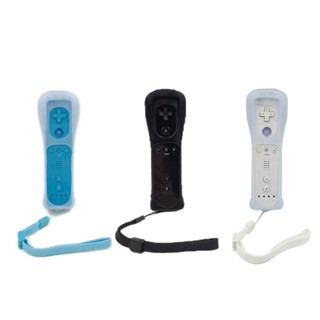 R* เกมแพดไร้สาย พร้อมเคสซิลิโคน สําหรับ Wii Remote Controller สําหรับ Wii Game