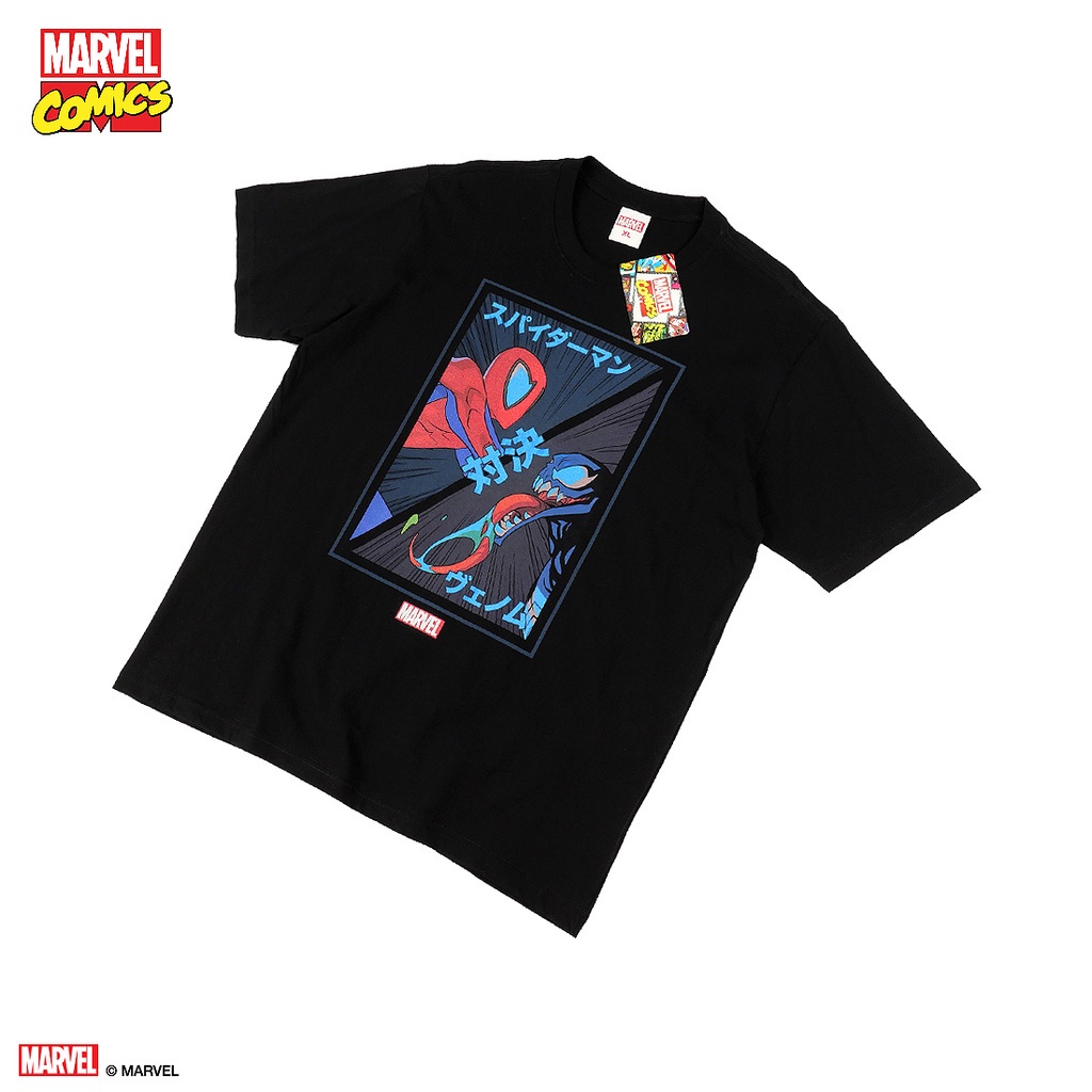 tshirt Power 7 Shop เสื้อยืดการ์ตูน มาร์เวล ลิขสิทธ์แท้ MARVEL COMICS  T-SHIRTS (MVX-250)(S-5XL)
