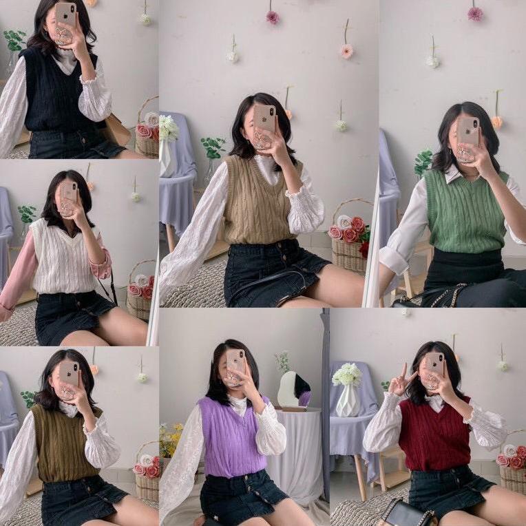 IMMEDIATELY ORDER CABLE KNIT VEST - ผู้หญิง KNIT VEST