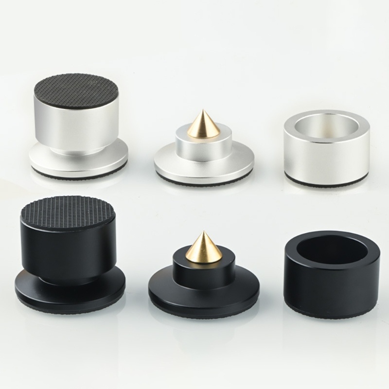 Rr Audiophile Solid All-อลูมิเนียม Hifi Shock-absorbing Foot Pad Professional เครื่องขยายเสียงเครื่องลําโพงขาตั้งกล้อง