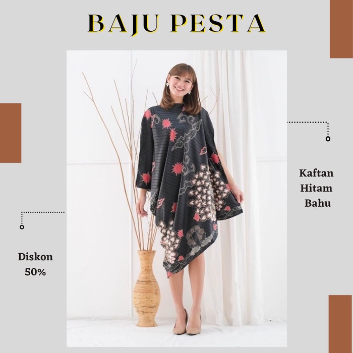 ชุดเดรสสตรีสําหรับ CHRISTMAS KAFTAN THANIA จีนปีใหม่ EID W3G0 - สีดํา KAFTAN K6K7