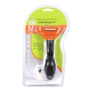 Pet Dog Cat Brush Grooming Tool หวีขนสัตว์เลี้ยงที่สะดวก หวีกำจัดขนสำหรับสุนัข 👍แนะนำเป็นอย่างยิ่ง